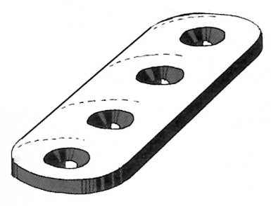Patte d'assemblage pour raccorder-abouter-suspendre 82x22x5 mm plastique blanc​ ​. disponible abidjan cote d'ivoire.