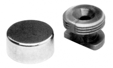 Patte à glace sur carte x 4 pièces laiton chromé ø 18 mm. disponible abidjan cote d'ivoire.