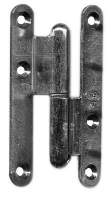 Paumelle coudée 90° lames bouts ronds zingué blanc 110x60x70 mm ghe. disponible abidjan cote d'ivoire.