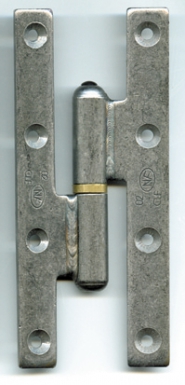 Paumelle électrique façon picarde renforcée acier bleui 140x60 mm ghe. disponible abidjan cote d'ivoire.