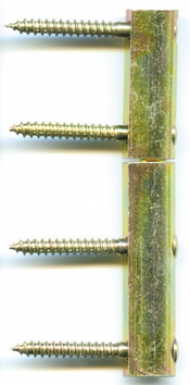 Paumelle noeud plat sanlam acier bichromaté avec vis h 85 mm. disponible abidjan cote d'ivoire.