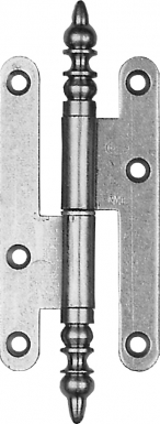 Paumelle à turlupets en acier roulé lames à bouts ronds 80x45 mm acier ghe​ ​. disponible abidjan cote d'ivoire.