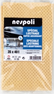 Peau synthétique perforée - 35 x 40 cm - pour essuyer sans traces. disponible abidjan cote d'ivoire.