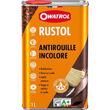 Peinture antirouille rustol - incolore - 1 l. disponible abidjan cote d'ivoire.