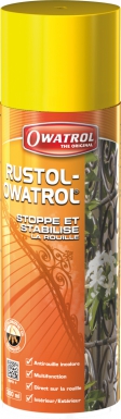 Peinture antirouille rustol - incolore - aérosol 300 ml. disponible abidjan cote d'ivoire.