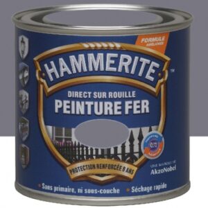 Peinture hammerite - application directe sur rouille - séchage rapide - imperméable et anticorrosif - 0,25 l - brillant laqué - blanc. disponible abidjan cote d'ivoire.