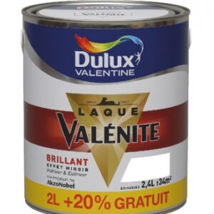 Peinture valenite – résistant aux chocs et rayures - sous-couche intégrée – 2 l + 20% - satin - blanc. disponible abidjan cote d'ivoire.