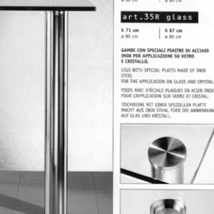 Pied ø 80 mm hauteur 870 mm socle alu tube acier chromé ​​ ​. disponible abidjan cote d'ivoire.