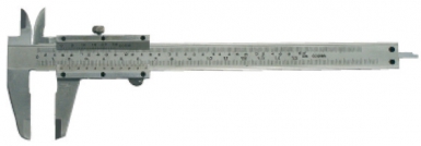 Pied à coulisse acier chromé - 1/50e, becs 40/18 mm jauge profondeur, capacité 150 mm. disponible abidjan cote d'ivoire.