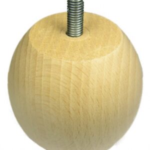 Pied de meuble bois boule ø 75 mm hêtre naturel h. disponible abidjan cote d'ivoire.