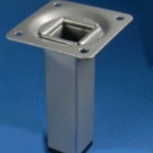Pied de meuble métal carré 25 mm laqué gris h. disponible abidjan cote d'ivoire.