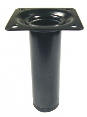 Pied de meuble métal rond ø 30 mm laqué noir h. disponible abidjan cote d'ivoire.