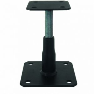 Pied de poteau réglable - 100x100 mm base 130x130 mm haut. disponible abidjan cote d'ivoire.