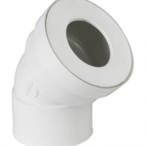 Pipe courte femelle sortie 45° avec joint à lèvre en élast. disponible abidjan cote d'ivoire.