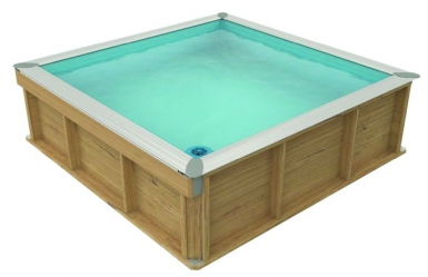 Piscine bois pistoche 2x2. disponible abidjan cote d'ivoire.