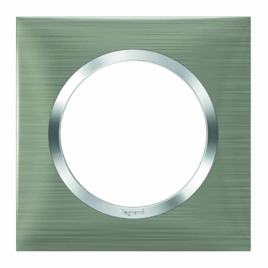 Plaque carrée dooxie 1 poste finition effet inox brossé. disponible abidjan cote d'ivoire.