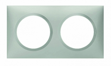 Plaque carrée dooxie 2 postes finition effet aluminium. disponible abidjan cote d'ivoire.