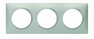 Plaque carrée dooxie 3 postes finition effet aluminium. disponible abidjan cote d'ivoire.