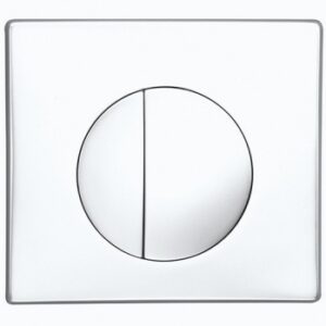 Plaque de déclenchement media double touche - blanc - pour bâti-support 536. disponible abidjan cote d'ivoire.