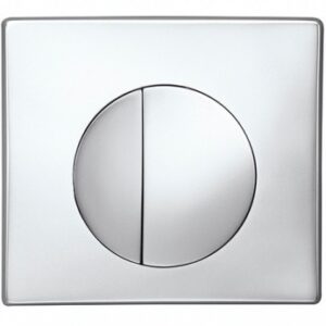 Plaque de déclenchement media double touche - chromé - pour bâti-support 536. disponible abidjan cote d'ivoire.