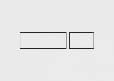 Plaque de déclenchement rec double touche - blanc. disponible abidjan cote d'ivoire.