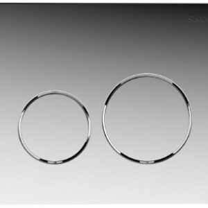 Plaque de déclenchement sphère/ingenio double touche - abs chromé brillant, touches chromé brillant. disponible abidjan cote d'ivoire.