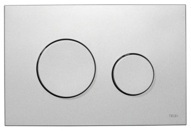 Plaque de déclenchement teceloop plastic double touche - chromé mat. disponible abidjan cote d'ivoire.