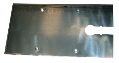 Plaque de grand recouvrement minos 285 x 105 mm - acier inox poli. disponible abidjan cote d'ivoire.