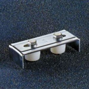 Plaque de guidage l 146 x l 58 à 2 olives nylon. disponible abidjan cote d'ivoire.