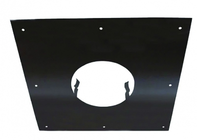 Plaque de propreté pour raccord poêle/tubage ø intérieur 150 mm ø raccordement tubage 150 mm plaque de propreté 400x400 mm. disponible abidjan cote d'ivoire.