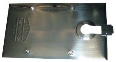 Plaque de recouvrement standard tsa/tsp 309 x 180 mm - acier inox poli. disponible abidjan cote d'ivoire.