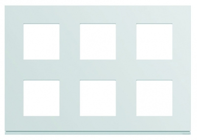 Plaque gallery 2 x 3 x 2 modules pure blanc. disponible abidjan cote d'ivoire.