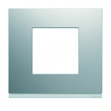 Plaque gallery horizontal entraxe 71 mm 1 poste ou 2 modules titane peinture métalisée. disponible abidjan cote d'ivoire.