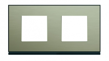 Plaque gallery horizontal entraxe 71 mm 2 postes bronze effet bronze. disponible abidjan cote d'ivoire.
