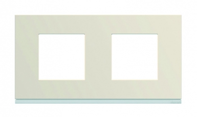 Plaque gallery horizontal entraxe 71 mm 2 postes dune pastel. disponible abidjan cote d'ivoire.