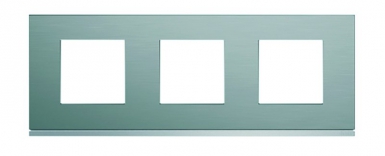Plaque gallery horizontal entraxe 71 mm 3 postes bright inox inox brillant. disponible abidjan cote d'ivoire.