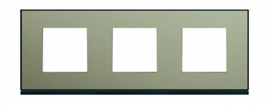 Plaque gallery horizontal entraxe 71 mm 3 postes bronze effet bronze. disponible abidjan cote d'ivoire.