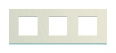 Plaque gallery horizontal entraxe 71 mm 3 postes dune pastel. disponible abidjan cote d'ivoire.