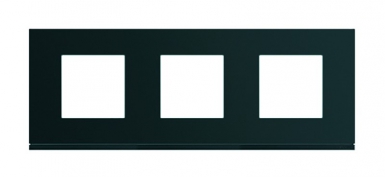 Plaque gallery horizontal entraxe 71 mm 3 postes night peinture satinée. disponible abidjan cote d'ivoire.