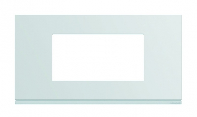 Plaque gallery horizontal entraxe 71 mm 4 modules pure blanc. disponible abidjan cote d'ivoire.