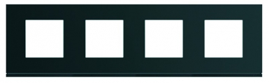 Plaque gallery horizontal entraxe 71 mm 4 postes night peinture satinée. disponible abidjan cote d'ivoire.