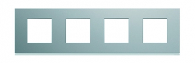 Plaque gallery horizontal entraxe 71 mm 4 postes titane peinture métalisée. disponible abidjan cote d'ivoire.