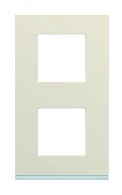 Plaque gallery vertical entraxe 71 mm 2 postes dune pastel. disponible abidjan cote d'ivoire.