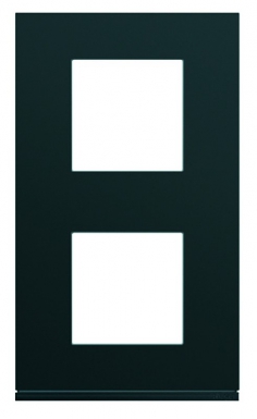 Plaque gallery vertical entraxe 71 mm 2 postes night peinture satinée. disponible abidjan cote d'ivoire.