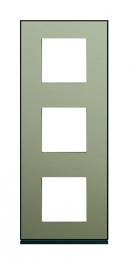 Plaque gallery vertical entraxe 71 mm 3 postes bronze effet bronze. disponible abidjan cote d'ivoire.