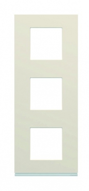Plaque gallery vertical entraxe 71 mm 3 postes dune pastel. disponible abidjan cote d'ivoire.