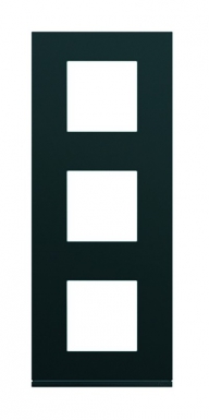 Plaque gallery vertical entraxe 71 mm 3 postes night peinture satinée. disponible abidjan cote d'ivoire.