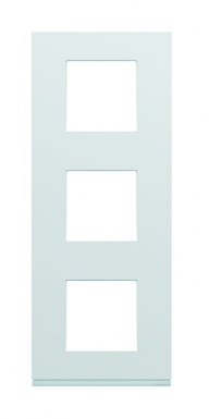 Plaque gallery vertical entraxe 71 mm 3 postes pure blanc. disponible abidjan cote d'ivoire.