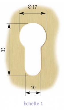 Plaque laiton brossé mat 65x90 clé i centré (4 trous de fixation fraisés ). disponible abidjan cote d'ivoire.