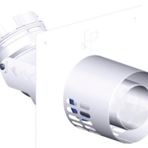 Plaque murale b3 + coude intégré ø 80/125 mm (prise d"air frais dans le local au mur). disponible abidjan cote d'ivoire.